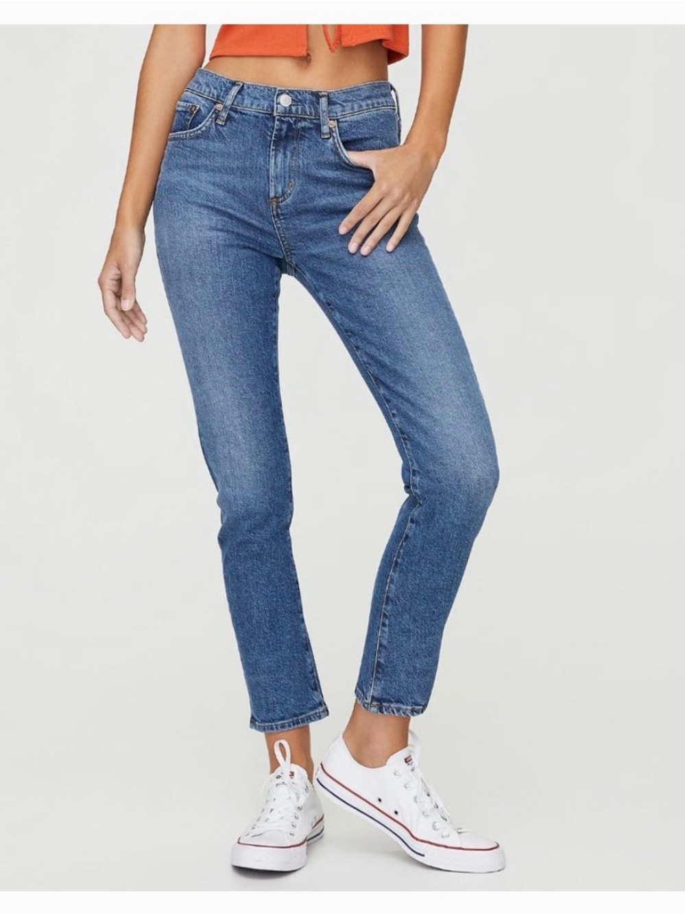Agolde Toni Midrise Straight Jean Obscure